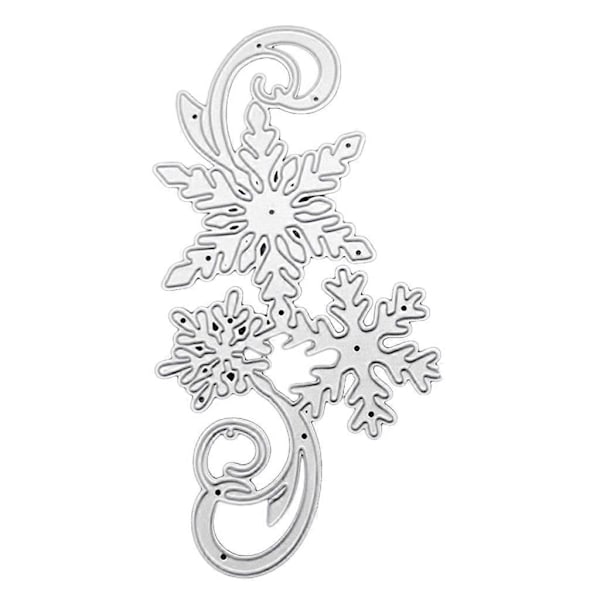 Jul Snöflinga Metall Stansar Jul Inbjudningskort Tillverkningsmaterial
