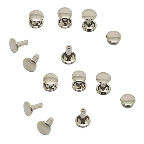 200 st DIY-nitar Nitar Nitar Metallplatta - Silver