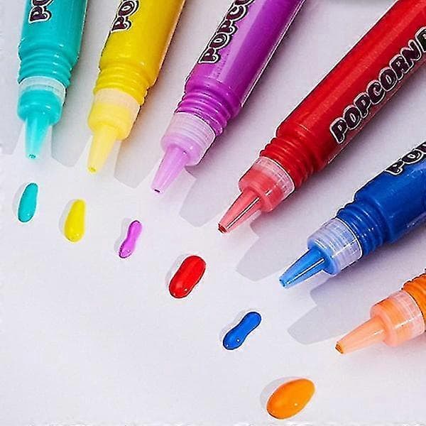 MagicPens, DIY Popcorn-kuplapiirustuskynät, MagicPens lapsille, Magic Popcorn -värikynä, Bubble Pen 3D Art Sa