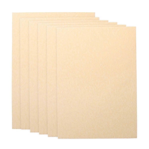 50 st A4-papper Ark Pergament Retro Papper för Certifikat och Diplom 90g (Ljusbrun)