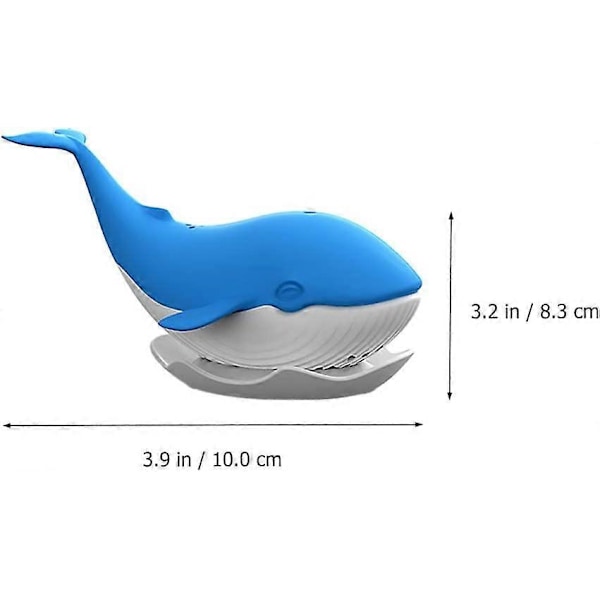 Te-infuser Hvalformet Silikone Løs Te Si Te Bryggekugle Te Filtre Brygger Til Hjemmekontor Teelskere Rejser