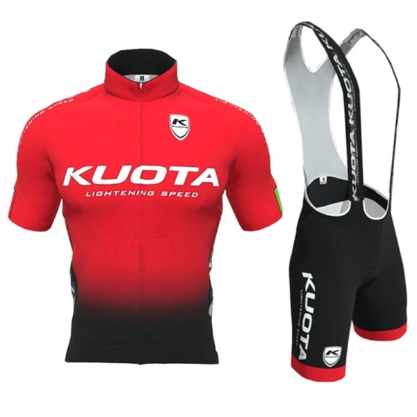 2022 Nytt KUOTA Team Cycling Kit Herre Sommer Outdoor Bike Competition Klær skinsuit Bib 9d Gel Shorts Ciclismo ropa de hombre 1 3XL