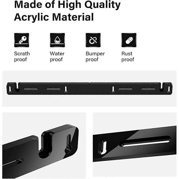Soundbar Høyttalerstativ Veggfeste Brakett for SONOS Arc Fortykket Akryl Bar Høyttalerstativ 1 stk