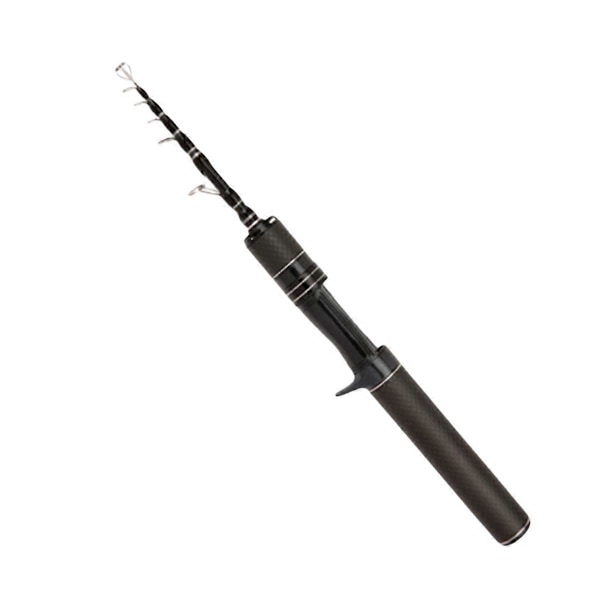 Ultra Kort 28cm Teleskopisk Fiskestang Bærbar Kulfiber Havstang Udendørs Fiskelokkestang Gear