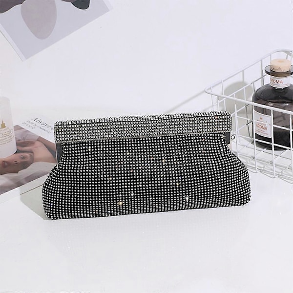 Rhinestones Crossbody Veske Krystall Håndveske Aftenball Cocktail Clutch Veske