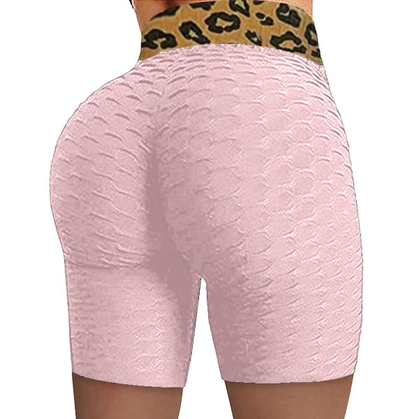 Tflycq Kvinnor Basic Slip Bike Shorts Compression Workout Leggings Yoga Shorts Byxor Pink S