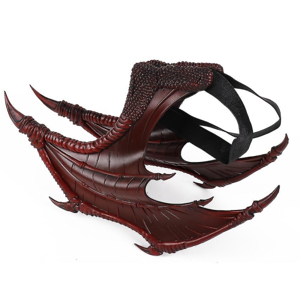 Halloween Carnival Barnedress leketøy Dragon Wing Tail Mask Set (rød)
