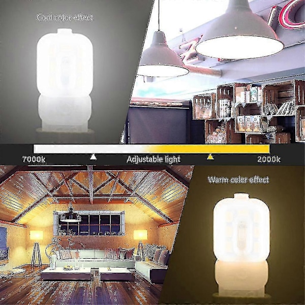 10 st G9 LED-lampa 5w Kallvit 6000k 220v Ersätter Halogenlampor Ej Dimbar