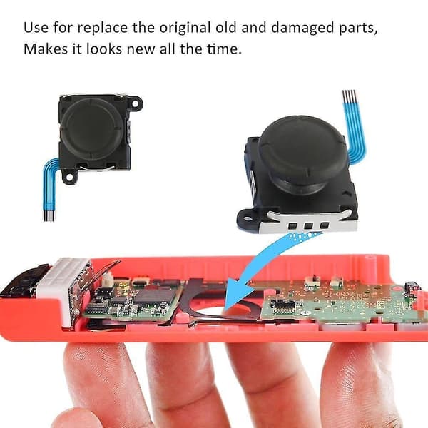 Hjemmekonsoll Tilbehør 2 stk 3D Analog Joystick For Nintendo Switch