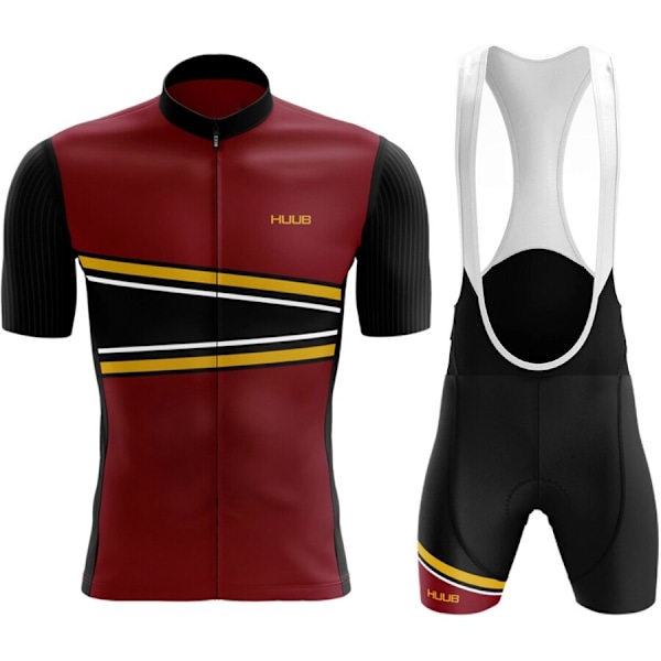 2023 HUUB Pyöräilypaita , Set kesäinen lyhythihainen vuoristopuku Ropa Ciclismo Pyöräily Maillot Pyöräilypuku Black 4XL