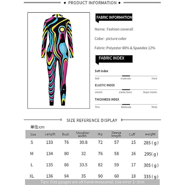 Kvinder Halloween kostume Stretch Skinny Catsuit Jumpsuit Bodysuit style 3 M