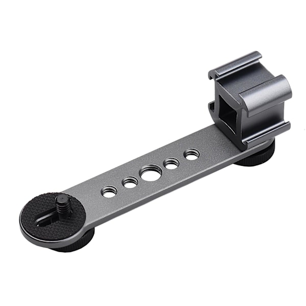 Trippel Cold Shoe-fäste Förlängningsarm med 1/4 tum & 3/8 tum Gänga för Gimbal Stabilisator T