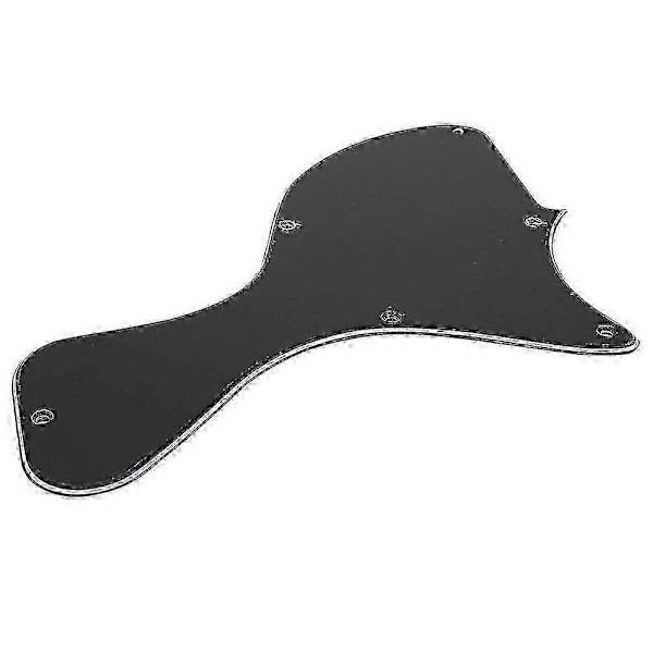 Plektrumskydd för Gitarr Svart 3 Lager PVC Plast Plektrum Skydd Musikinstrument Tillbehör