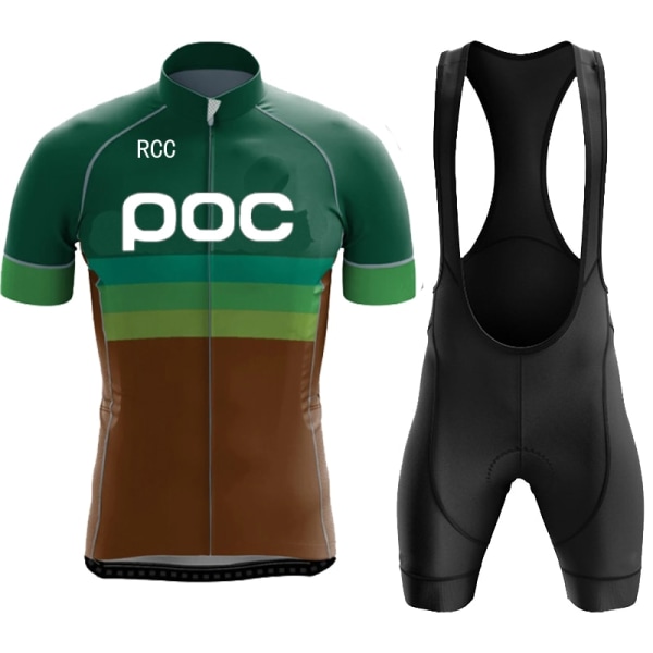RCC POC Miesten set Kesäurheilukilpailut Pyöräilyvaatteet Pyöräilyvaatteet Pyöräilyvaatteet Pyörä MTB Maillot Ropa De Ciclismo multi Asian sizes-S