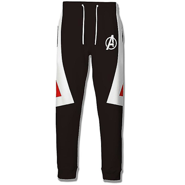 Avengers 4 Iron Man Tony Stark Cosplay -asu Miesten hupparipaita Bukser 1 4XL