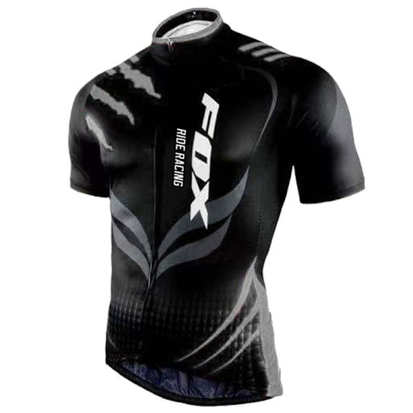 Maillot Cyclisme 2023 Oranssi Pyöräilypaita Set Miesten FOX RIDE RACING Polkupyöräily Lyhythihaiset Vaatteet Mtb Pyöräilyasut Vaatteet 16 L