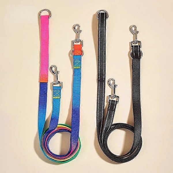 CAWAYI KENNEL Nylon Myk Kjæledyr Hund Kjetting Trekktau Bånd Frie Hender Diagonalt Hundetau Eksplosjonssikker Kjetting for Store Hunder