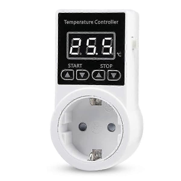 1 st Termostatuttag med Sensor, Digital Temperaturregulatoruttag, Vattentät Temperatur