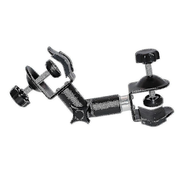Metall Tripod Paraplyklämma Utomhuskamera Tripod Paraplyhållare Tripod Paraplyklämma Fototillbehör 1st svart