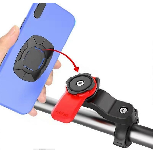 Sykkel Elektrisk Kjøretøy Motorsykkel Mobiltelefonholder Takeaway Navigasjon Ridesikker Sykkel Roterende Mobiltelefonholder QYRoadWolf