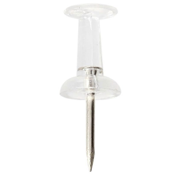 Reolsstifter, klare plasthoveder, stålspids, 100-pak, 23*8 mm