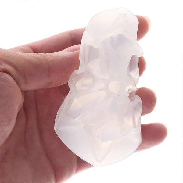 Vit snöflinga silikonform för DIY-hantverkstillverkning 2 st epoxiform