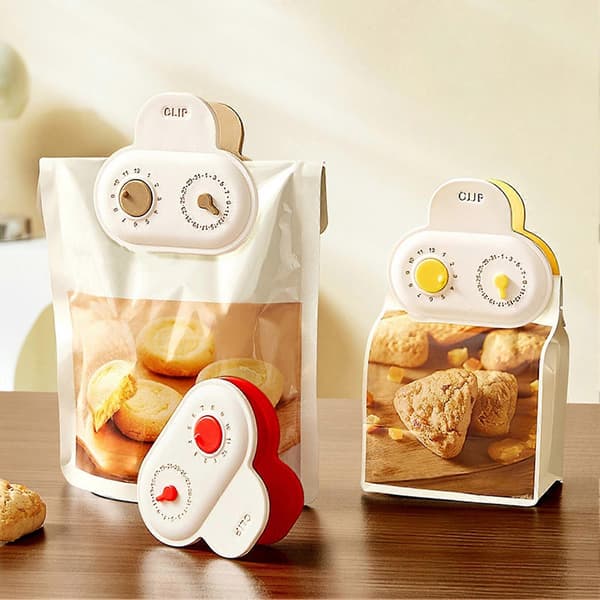 Søt kjøleskapsmagnet for snacks- og kaffepose 9pcs