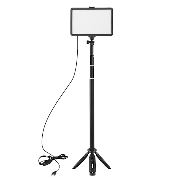 USB LED Video Light Kit Videoneuvotteluvalo 1 * LED-täyttövalo 3200K-5600K himmennettävä + 1 *