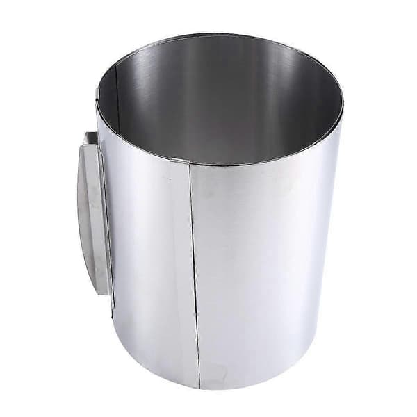 Justerbar Kagering Høj 20 cm - Rustfrit Stål Bage Ring Justerbar - Høj Bageform til Nem Tilberedning