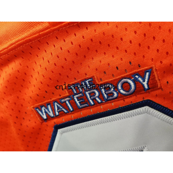 Bobby Boucher Jersey 9 The Waterboy 50th Anniversary Movie Mud Dogs Bourbon Bowl Jalkapallopaita S-3XL Oranssi Orange L
