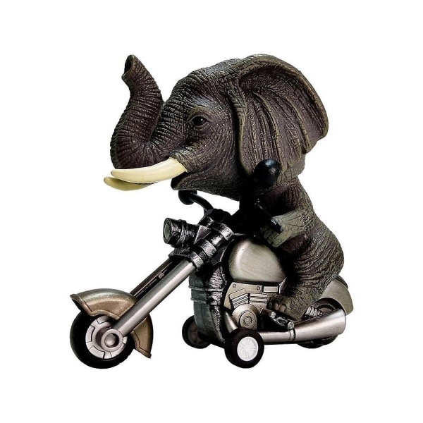 Hajleksaksbil Friktionsdriven dinosaurie för pojkar Motorcykelspel Djurleksaksbilar för pojkar i åldern 3-14 Jul Födelsedagspresenter elephant