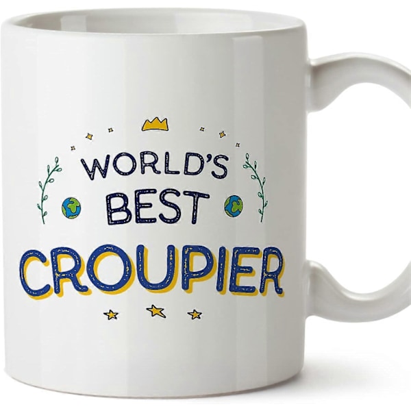 Croupier Krus Verdens Bedste Sjove Gave til Kolleger Keramisk 11oz Krus