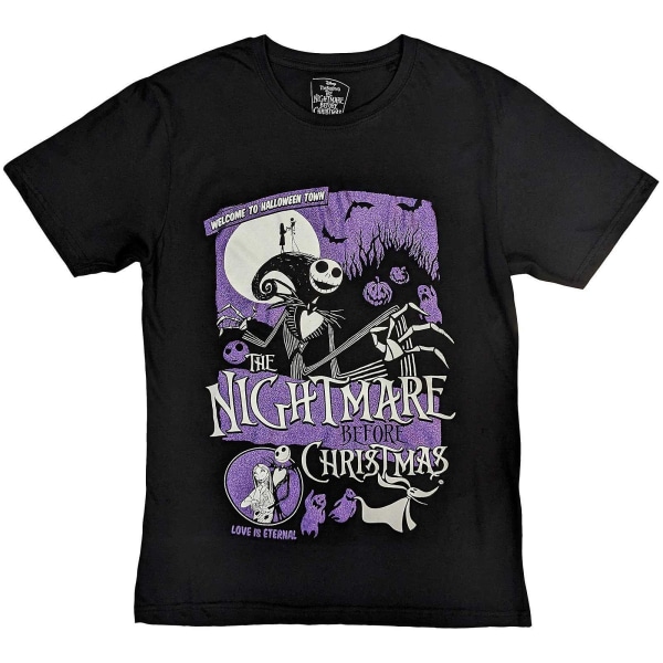Nightmare Before Christmas Unisex Voksen Welcome To Halloween Town Bomuld T-shirt XXL