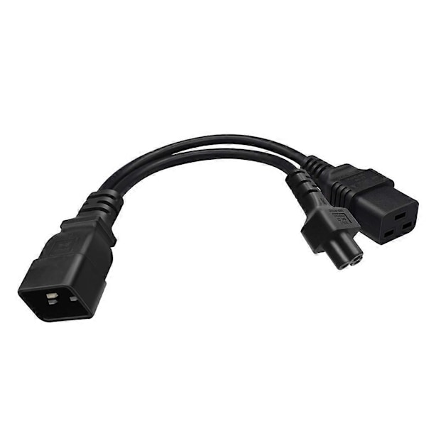 IEC320 C20 Urosliitin Jatkojohto C5 + C19 Naarasliitin Jatkolinjaan