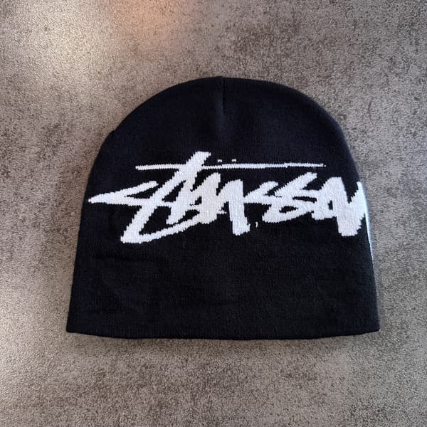Varm Stickad Mössa Par Unisex Ull Vintermössa M Storlek 52-58cm