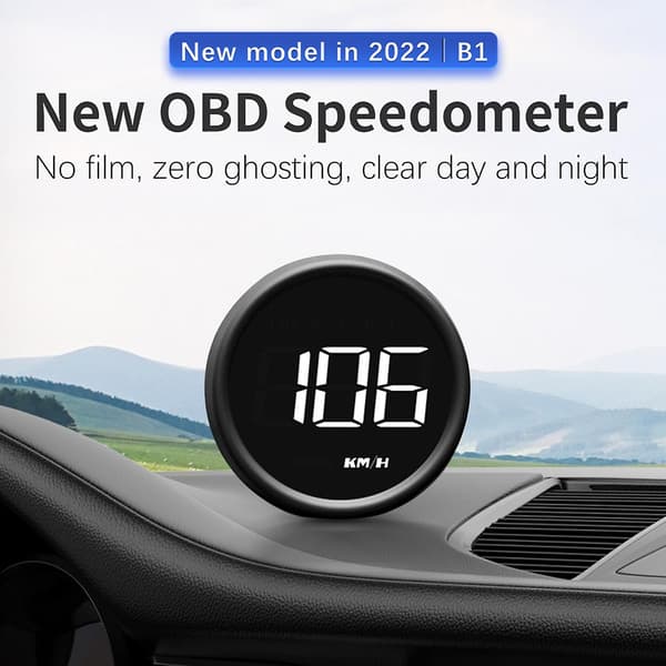 Ny OBDII Speedometer HUD Head-up Display B1 Multifunksjons Bil Diagnostisk Detektor Speedometer