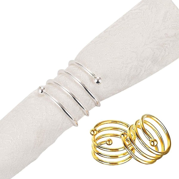 8 Servietring Bryllup Metal Servietholder Servietkæde Servietholderring