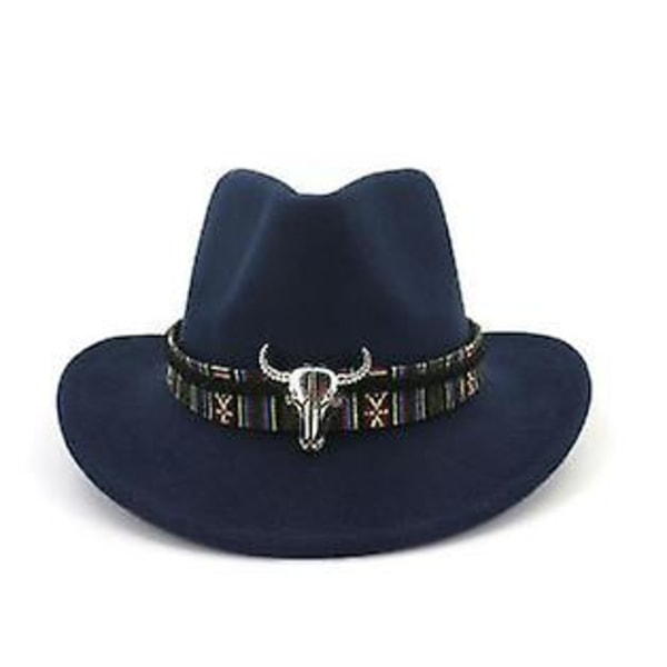 Cowboyhat Stetson Style Fedora Sun Sommer Western Ridning med bred skygge