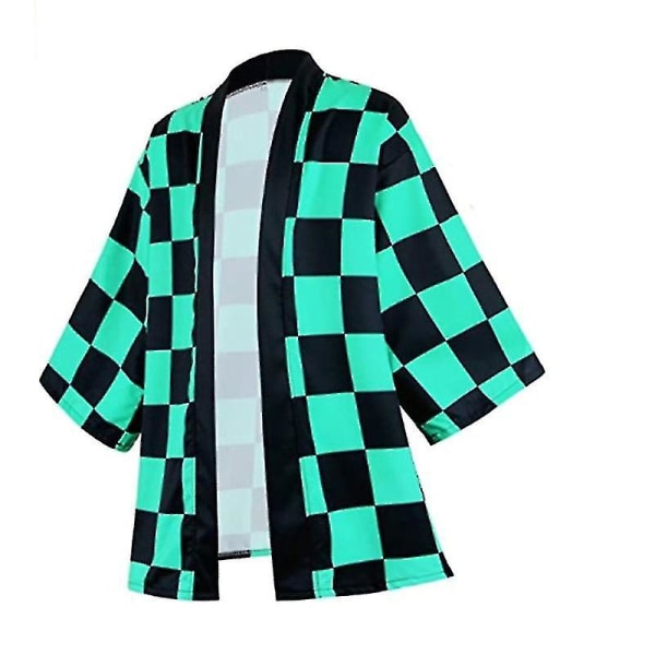 Beste Discountanime Cosplay Costume Demon Slayer Kimetsu No Yaiba Haori Kimono Agatsuma Zenitsu Kochou Shinobu Summer Coat Shirt Anime Clothes N XL