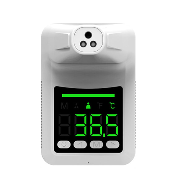 Kontaktfri Digitalt Pandetermometer Vægmonteret Infrarødt Termometer °C / °F Enhedsskift 3-Farvet