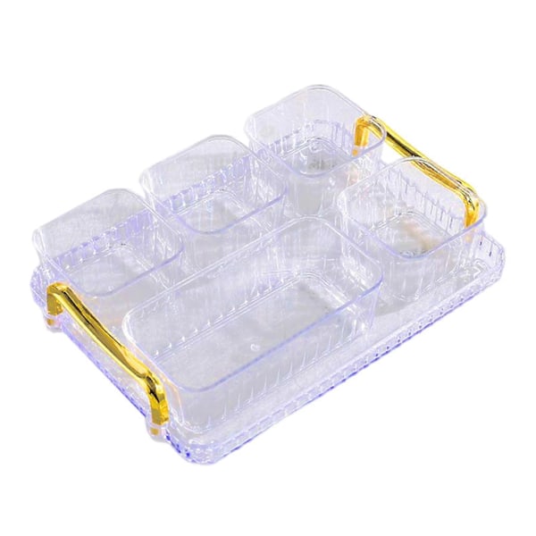 Delt Serveringsfat Skål Serveringsskåler Fest Snacksfat Serveringsskåler Tørket Frukt Dessert Display Holder Krydderfat for Snacks