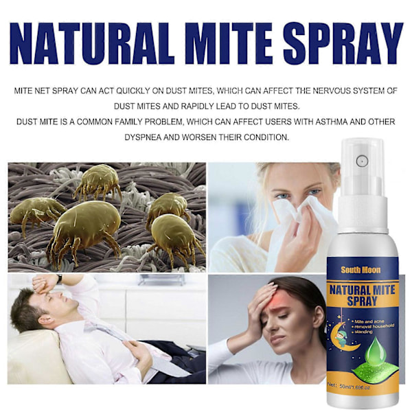 Naturlig middspray, middspray, soveromssteriliserende middfjerningssprayvæske, veggdyrdreperspray