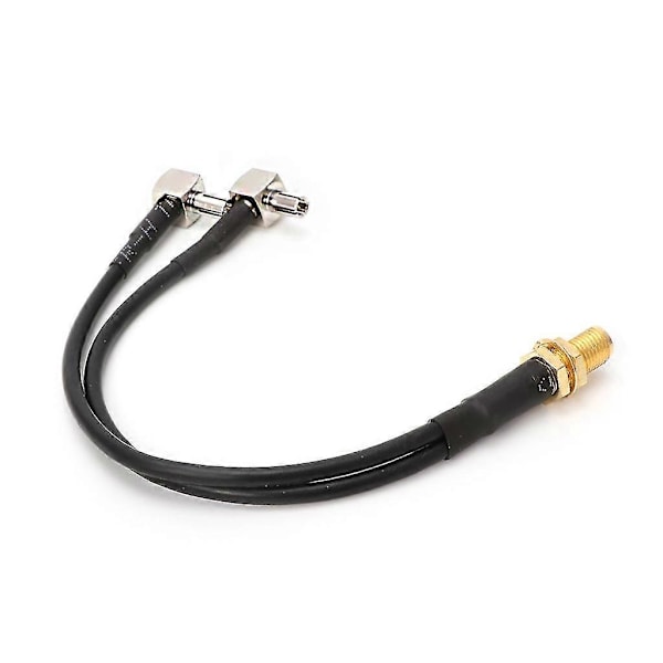 Y-Formet Sma Hun til 2 X Ts9 Han Stik Splitter Kombineret Pigtail Kabel Rg174 15cm
