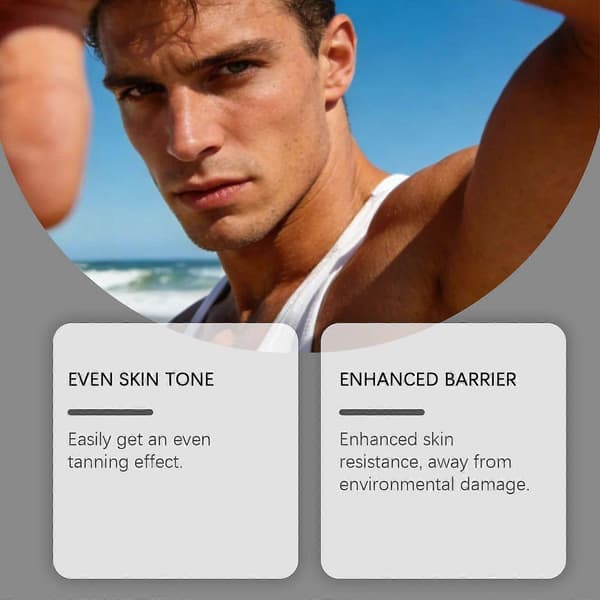 Intensiverende Bruncreme Ananas Bliss Duft, Solarium Bruningsaccelerator med 3pc