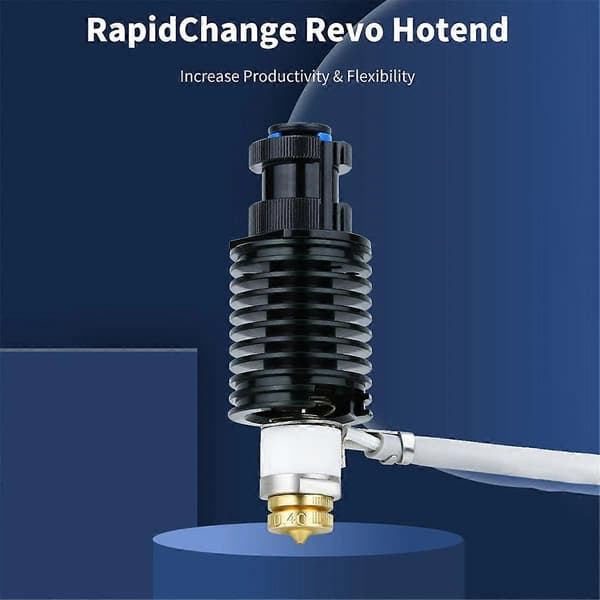 For E3D Revo Hotend Kit Radiator Messingdyse Keramisk Varmeelement