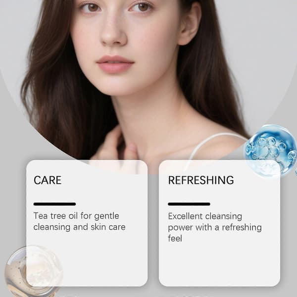 Tea Tree Oil Sæbe, Mild Rensebar til Krop og Ansigt, 100g 2PCS