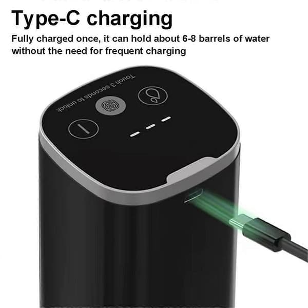 Vattendispenser Vikbar Vattenflaskpump Automatisk Dispenserpump Touchkontroll Bärbar Elektrisk