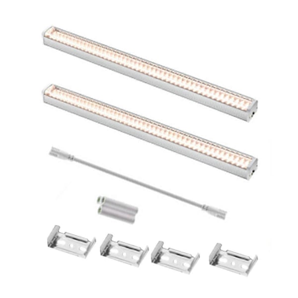 2 stk. LED Plantelys Vekstlys for Innendørsplanter 25W Plantelys for Frøstarting