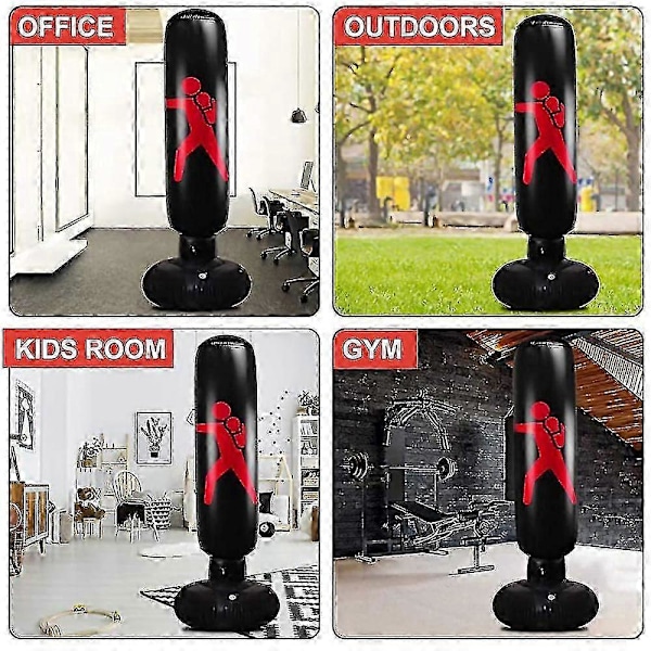 160 cm oppustelig bokse-punchingbag -ykc-