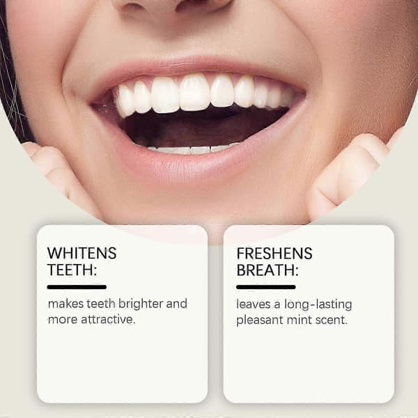 1-3X Nature Tooth Refresh Tandkräm, Hydroxyapatit Tandkräm för Känsliga Tänder 1pc